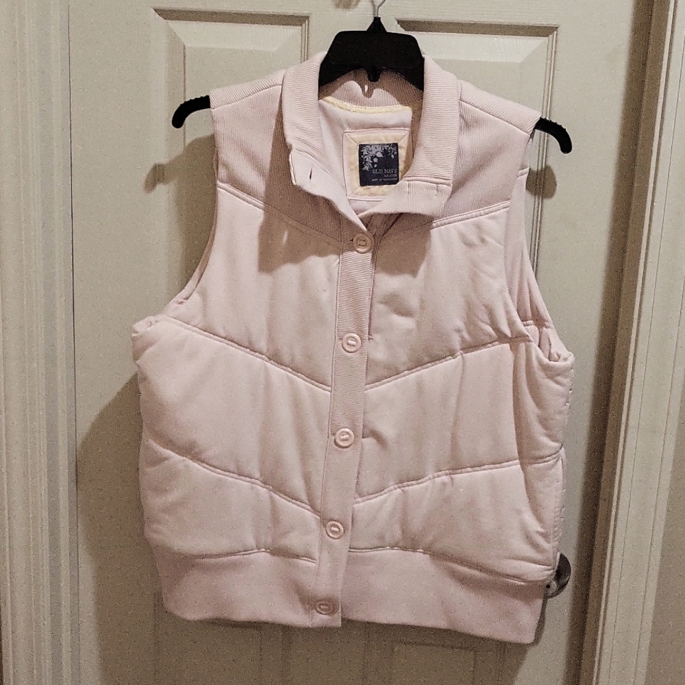 Old Navy women's sleevless jacket, XXL, Light Pink